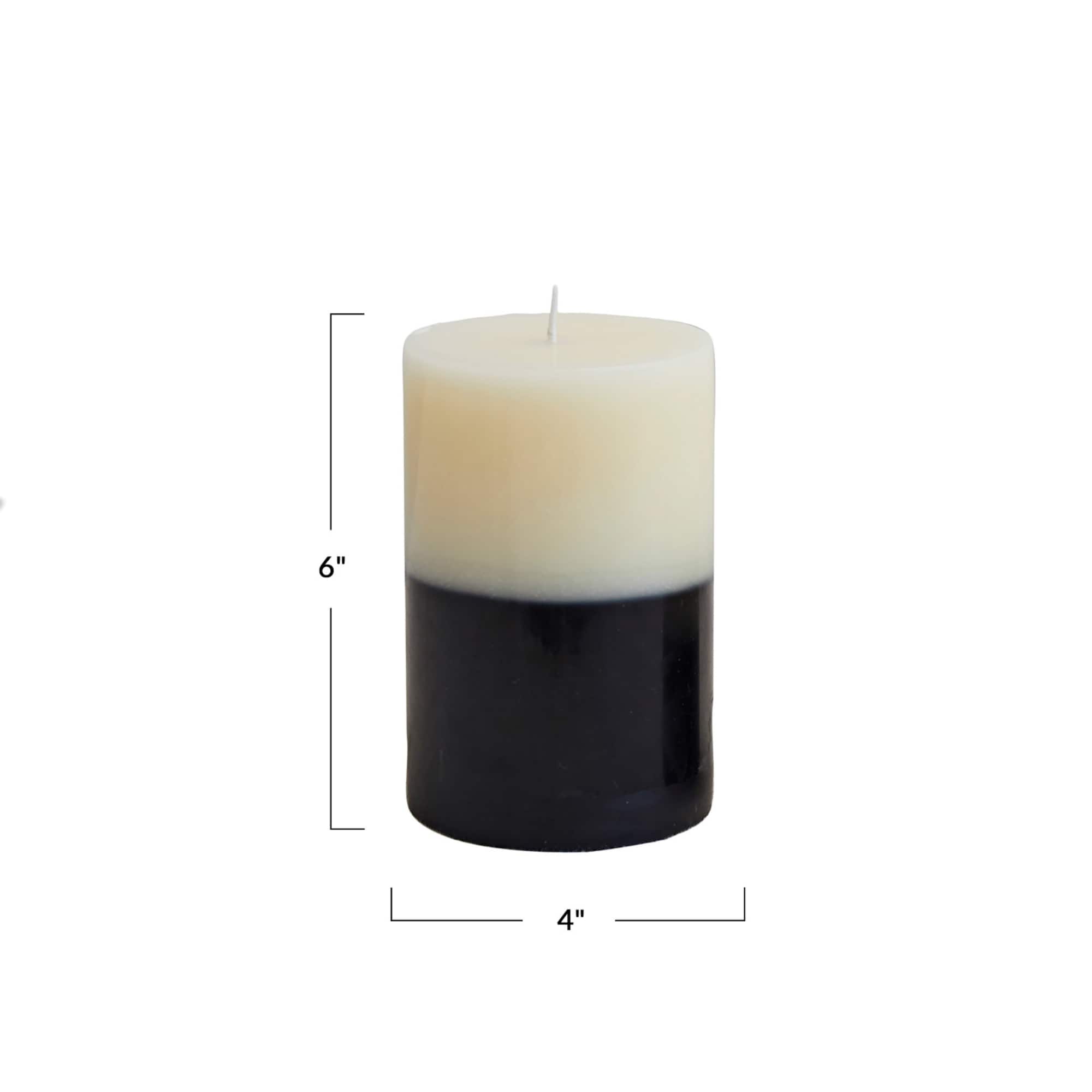 Hello Honey® 6" & Cream Unscented Pillar Candle